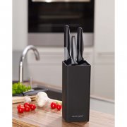 Echtwerk Stahlmesser Set "Black Steel" 3-tlg. Inkl. Messerblock schwarz f&uuml;r nur 27.99&euro; statt 47.99&euro;