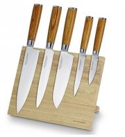 Echtwerk W-DM-0377-2 &ndash; Holz-Magnet-Messerblock inkl. 5 Dmaszener Messer f&uuml;r 109&euro; (statt 150&euro;)
