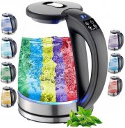 Ecosa EO-610 Edelstahl Glas Wasserkocher mit Temperaturwahl