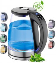 Ecosa Glas Edelstahl Wasserkocher mit Temperaturwahl f&uuml;r 19,87 Euro