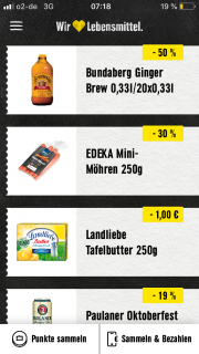 EDEKA Genuss+ App &ndash; 1&euro; Rabatt auf Landliebe Tafelbutter 250g.