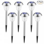 Edelstahl Aussenleuchten Solar 6 St&uuml;ck f&uuml;r 9,99&euro;