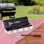Edelstahl Grillbesteck-Set im Alukoffer 2,97&euro; statt 75&euro;