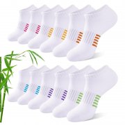 Effeet Bambus Sneaker Socken (6/12 Paar) f&uuml;r Damen im Angebot