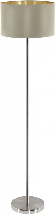 EGLO Stehlampe Maserlo, 1 flammige Textil Stehleuchte