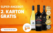Eine Kiste Wein kaufen und die zweite Kiste Wein gratis bekommen bei Weinvorteil