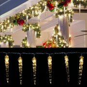 EINFEBEN 5 Meter LED Eiszapfen Lichterkette f&uuml;r Innen und Aussen