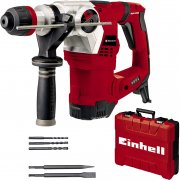 Einhell 4257944 Bohrhammer TE-RH 32 4F Kit inkl. E-Box, 3 Bohrer, Spitzz- und Flachmei&szlig;el
