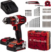 Einhell Akku-Bohrschrauber-Set TE-CD 18/40 Li inkl. 2x Akku und Ladeger&auml;t, Koffer, 69-tlg. Zubeh&ouml;r