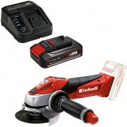 Einhell Akku-Winkelschleifer TE-AG 18/115 Li-Solo + Power X-Change Akku & Ladeger&auml;t PXC-Starter-Kit