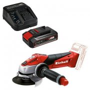 Einhell Power X-Change Akku-Winkelschleifer TE-AG 18/115 Li-Solo + Akku & Ladeger&auml;t PXC-Starter-Kit