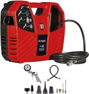 Einhell TC-AC 180/8 OF Kompressor inkl. 3 Meter Druckluftschlauch, Ausblaspistole, Reifenf&uuml;llmesser