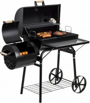 El Fuego Dakota Holzkohlegrill und Smoker mit separater Feuerkammer