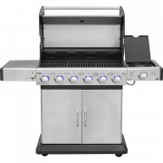 El Fuego Deluxe Edelstahl-Gasgrill mit LED beleuchteten Reglern inkl. Abdeckhaube