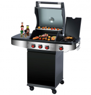 El Fuego Houston 3 Brenner Gasgrill mit Seitenbrenner