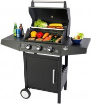 El Fuego San Angelo 3 Brenner Gasgrill mit Piezo Z&uuml;ndung