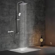 Elbe Duschsystem Regenduschset aus Edelstahl (ohne Armatur) 