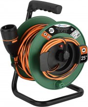 Electraline 49237 25 Meter Kabeltrommel mit Stromanschlussverriegelungssystem