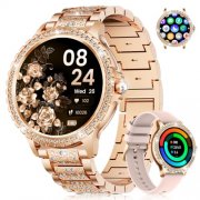 Elegante Damen Smartwatch mit Zirkonia f&uuml;r 54&euro;