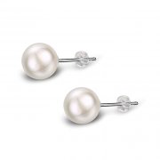 Elegante J.Ros&eacute;e Ohrstecker aus 925er Sterling Silber und mit k&uuml;nstlichen Perlen