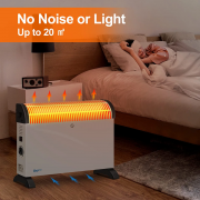 WANNYTON Elektroheizung 2000 W mit 3 Heizstufen