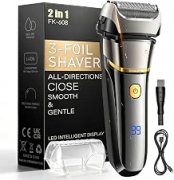 Elektrorasierer Herren: 2-in-1 Folienrasierer f&uuml;r 31,61&euro; bei Amazon