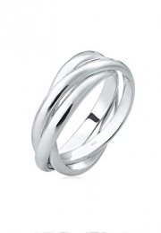 Elli Damen Ring Wickelring Trio Basic Blogger Trend in 925 Sterling f&uuml;r 26,18&euro; statt 34,90&euro;