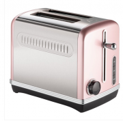 Elta Retro-Toaster, Edelstahl, 27 x 21 x 16 cm, rosa/silber im Tedi-shop!