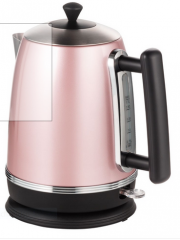 Elta Retro-Wasserkocher, Edelstahl, rosa/silber tedi-shop.com