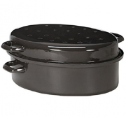 Emaillierter 38 cm Gansbr&auml;ter von Kr&uuml;ger in Schwarz nur 11,13 Euro inkl. Versand bei Amazon Prime