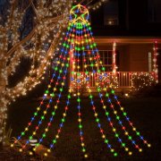 EMOIEMO 357 LEDs Christbaumbeleuchtung mit Stern mit 8 Licht-Modi
