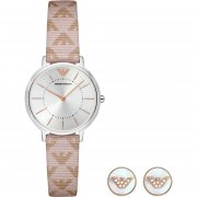 Emporio Armani AR80007 Geschenkset mit Damenuhr und Ohrringe 