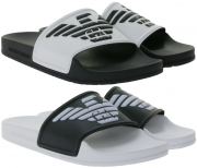 Emporio Armani Sliders Herren Pantoletten Designer-Badeschuhe