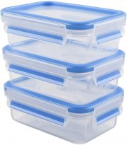 Emsa 508570 Clip & Close Frischhaltedosen | 3-teiliges Set 