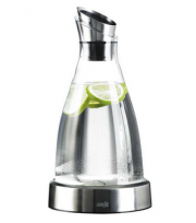 Emsa 516942 Flow K&uuml;hlkaraffe aus Glas f&uuml;r 1 Liter mit integriertem K&uuml;hlelement f&uuml;r 19,95 Euro