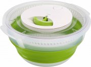 Emsa Basic Faltbare Salatschleuder, kunstoff, transparent/gr&uuml;n, 4 Liter