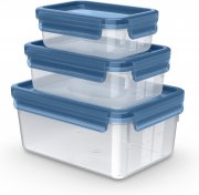 Emsa N1171800 Clip & Close Eco Frischhaltedosen-Set 3-teilig 0,55/1,0/2,2 L