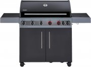 Enders Boston 6 IK Turbo Black Gasgrill mit 6 Brenner aus Edelstahl + Seitenkocher
