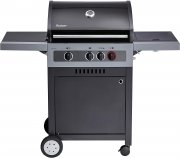 Enders BOSTON BLACK 3 K TURBO Gas-Grillwagen mit 3 Edelstahl-Brenner und Seitenkocher