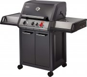 Enders MONROE BLACK PRO 3 K TURBO Gasgrill mit 3-Brennern und Seitenkocher