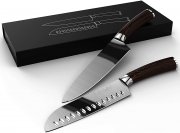 Enfmay 2-Teiliges Profi Santoku Kochmesser Set