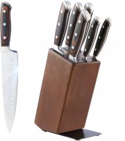 Enfmay 7-teilings Profi Messer Set mit Holzblock
