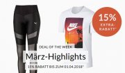 Engelhorn: Sports Weekly Deal mit 15% Rabatt auf M&auml;rz-Highlights