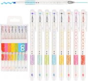 EooUooIP Doppelkopf Textmarker und Gel Stifte in 8 Farben