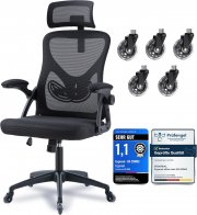 Ergoreal Ergonomischer Mesh‑B&uuml;rostuhl mit Verstellbarer Lendenst&uuml;tze & 2D‑Kopfst&uuml;tze