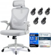 Ergoreal ergonomischer Mesh‑B&uuml;rostuhl mit verstellbarer Lendenst&uuml;tze & 2D‑Kopfst&uuml;tze bis 140 kg