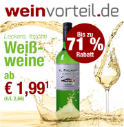 Erh&auml;lt jetzt bis zu 71% Rabatt auf &uuml;ber 40 erfrischende und leckere Wei&szlig;weine bei Weinvorteil 