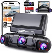 ERTR S23Q 4-Kanal Wireless 2K Dashcam mit Wi-Fi & App, G-Sensor, IR-Nachtsicht inkl. 128GB SD-Karte