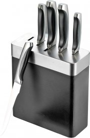 ESMEYER 291-416 Stardust 5-teiliges Messerset mit schwarzem Block