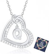 Esmoly Silber-Halskette mit Herzanh&auml;nger (Buchstaben A-Z) f&uuml;r nur 4,99&euro;